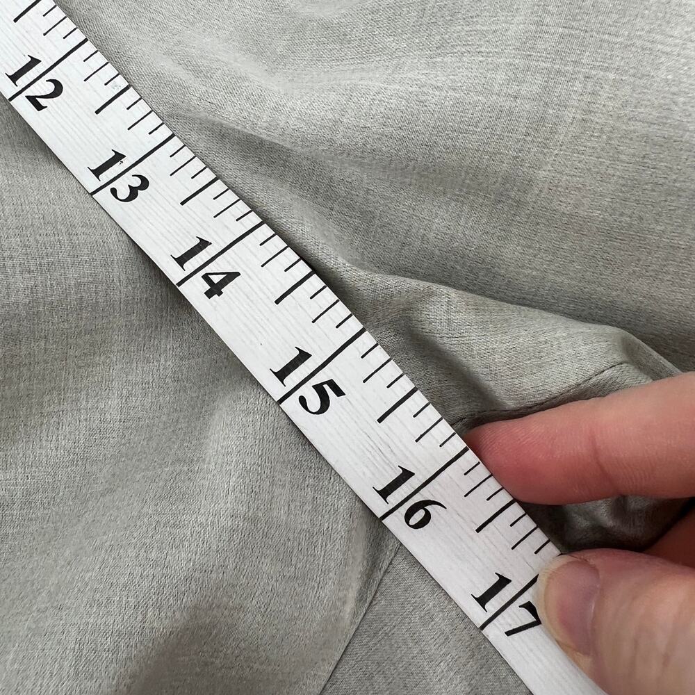 Vtg Linda Allard Ellen Tracy Pants Wool Silk Blend Trouser Womens 22 Taupe NEW - Picture 8 of 9